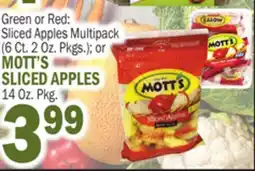 Bravo Supermarkets MOTT'S SLICED APPLES 14 Oz. Pkg offer