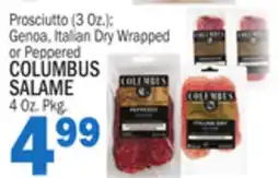 Bravo Supermarkets COLUMBUS SALAME 4 Oz. Pkg offer