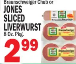 Bravo Supermarkets JONES SLICED LIVERWURST offer