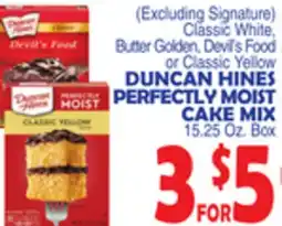 Bravo Supermarkets DUNCAN HINES PERFECTLY MOIST CAKE MIX offer