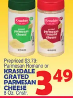 Bravo Supermarkets KRASDALE GRATED PARMESAN CHEESE offer