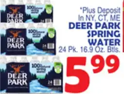 Bravo Supermarkets DEER PARK SPRING WATER offer