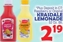 Bravo Supermarkets KRASDALE LEMONADE offer