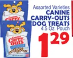 Bravo Supermarkets CANINE CARRY-OUTS DOG TREATS offer
