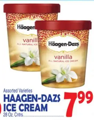 Bravo Supermarkets HAAGEN-DAZS ICE CREAM offer