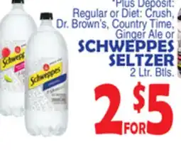 Bravo Supermarkets SCHWEPPES SELTZER offer
