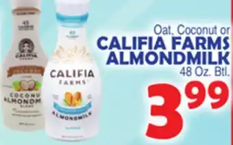 Bravo Supermarkets CALIFIA FARMS ALMONDMILK offer