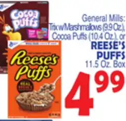 Bravo Supermarkets REESE'S PUFFS 11.5 Oz. Box offer