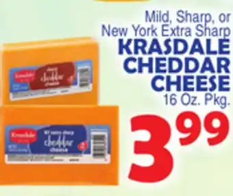 Bravo Supermarkets KRASDALE CHEDDAR CHEESE offer