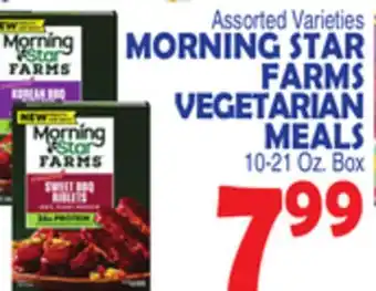 Bravo Supermarkets MORNING STAR FARMS VEGETARIAN MEALS offer