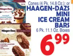 Bravo Supermarkets HAAGEN-DAZS MINI ICE CREAM BARS 6 Pk. 11.1 Oz. Boxes offer