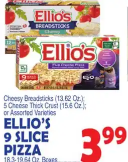 Bravo Supermarkets ELLIO'S 9 SLICE PIZZA 18.3-19.64 Oz. Boxes offer