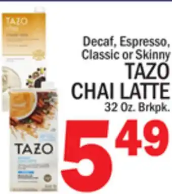 C Town TAZO CHAI LATTE offer