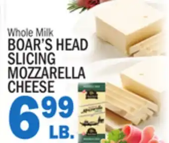 C Town BOAR'S HEAD SLICING MOZZARELLA CHEESE offer