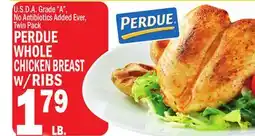 C Town PERDUE WHOLE CHICKEN BREAST W/RIBS offer