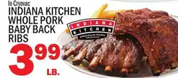 C Town INDIANA KITCHEN WHOLE PORK BABY BACK RIBS offer