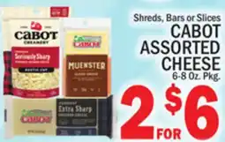 C Town CABOT ASSORTED CHEESE offer