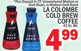 C Town LA COLOMBE COLD BREW COFFEE offer
