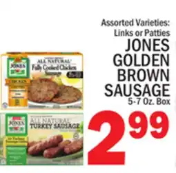 C Town JONES GOLDEN BROWN SAUSAGE offer