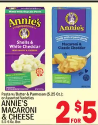 C Town ANNIE'S MACARONI & CHEESE 5.5-6 Oz. Box offer