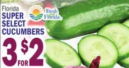 C Town FRESH FROM FLORIDA SUPER SELECT CUCUMBERS offer