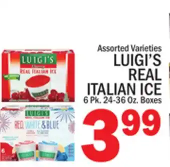 C Town LUIGI'S REAL ITALIAN ICE offer