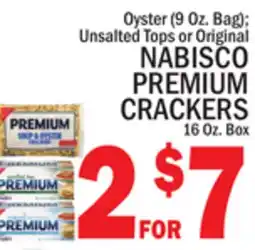C Town NABISCO PREMIUM CRACKERS 16 Oz. Box offer