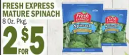 C Town FRESH EXPRESS MATURE SPINACH offer