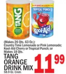 C Town TANG ORANGE DRINK MIX 58.9 Oz. Cnstr offer
