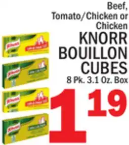 C Town KNORR BOUILLON CUBES offer