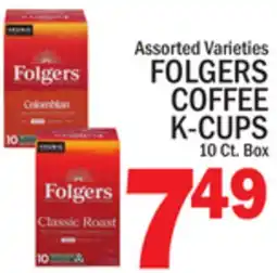 C Town FOLGERS COFFEE K-CUPS offer