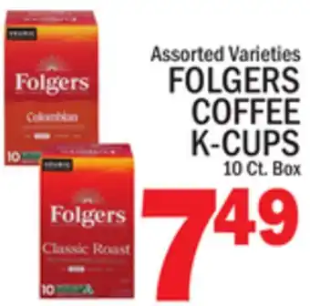 C Town FOLGERS COFFEE K-CUPS offer