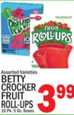 C Town BETTY CROCKER FRUIT ROLL-UPS offer