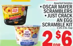 C Town OSCAR MAYER SCRAMBLERS, JUST CRACK AN EGG SCRAMBLE KIT offer