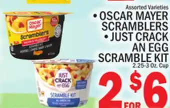 C Town OSCAR MAYER SCRAMBLERS, JUST CRACK AN EGG SCRAMBLE KIT offer