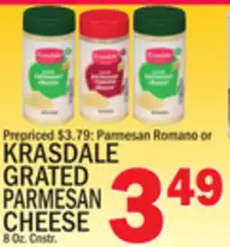 C Town KRASDALE GRATED PARMESAN CHEESE offer