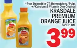 C Town KRASDALE PREMIUM ORANGE JUICE offer