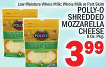 C Town POLLY-O SHREDDED MOZZARELLA CHEESE offer