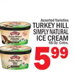 C Town TURKEY HILL SIMPLY NATURAL ICE CREAM offer