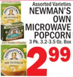 C Town NEWMAN'S OWN MICROWAVE POPCORN offer
