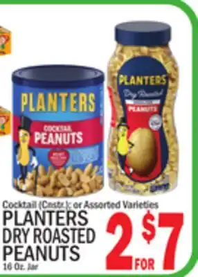 C Town PLANTERS DRY ROASTED PEANUTS offer