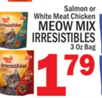 C Town MEOW MIX IRRESISTIBLES offer