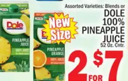 C Town DOLE 100% PINEAPPLE JUICE offer