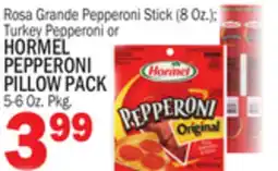 C Town HORMEL PEPPERONI PILLOW PACK 5-6 Oz. Pkg. 6 offer