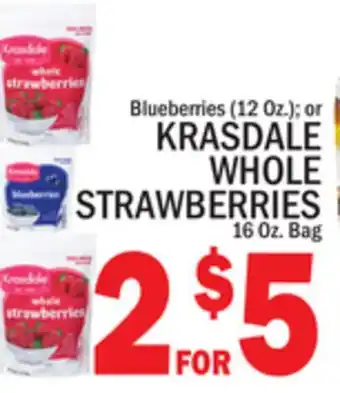 C Town KRASDALE WHOLE STRAWBERRIES 16 Oz. Bag offer