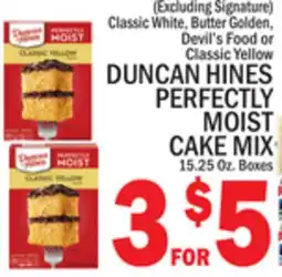C Town DUNCAN HINES PERFECTLY MOIST CAKE MIX offer