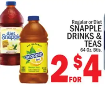 C Town SNAPPLE DRINKS & TEAS offer