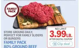 Kings Food Markets FAMILY PACK 80% GROUND BEEF offer