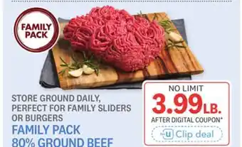 Kings Food Markets FAMILY PACK 80% GROUND BEEF offer