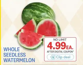 Kings Food Markets WHOLE SEEDLESS WATERMELON offer